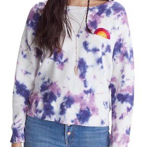 NWT Mother "The Square" Tie Dye Sweatshirt Size L